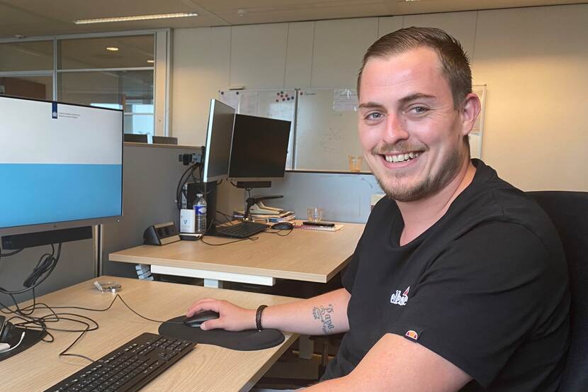 Leandro aan het werk